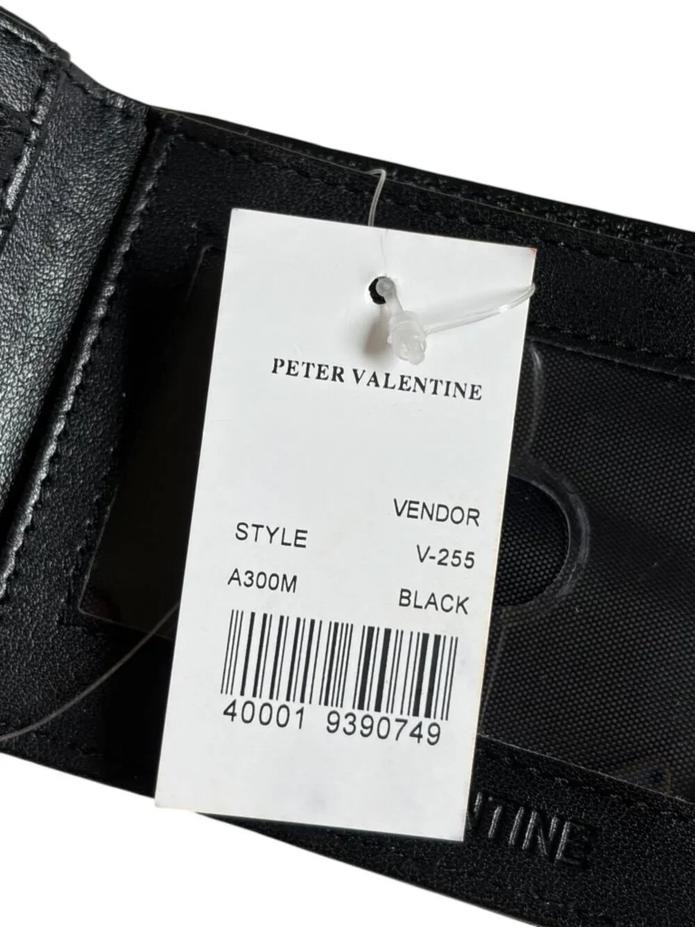 Peter Valentine Bifold Wallet (Black)